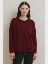 Load image into Gallery viewer, Mable Two Pocket Jumper - Burgundy