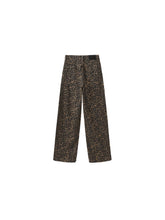 Load image into Gallery viewer, CUBIC Leopard Wide Leg Denim Jeans - Sienna Brown