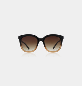 A.Kjærbede Billy Sunglasses - Black/Brown Transparent