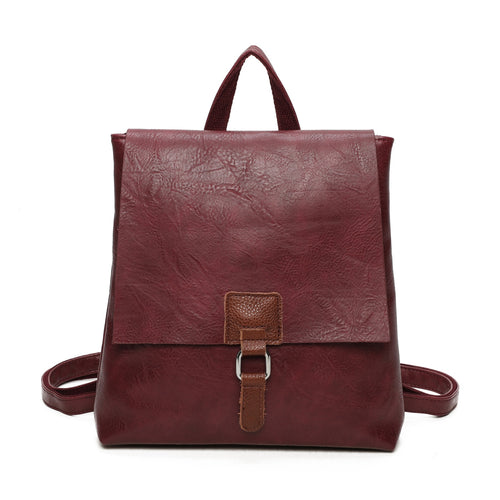 Lexia Satchel Backpack Bag - Wine