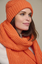 Load image into Gallery viewer, Rino &amp; Pelle Nefity Cable Knit Scarf - Fire
