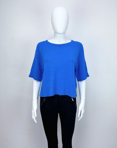 Aleks Three Quarter Sleeve Jumper - Royal Blue