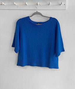 Aleks Three Quarter Sleeve Jumper - Royal Blue