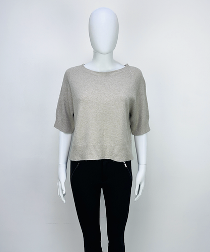 Aleks Three Quarter Sleeve Jumper - Stone