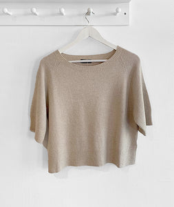 Aleks Three Quarter Sleeve Jumper - Stone