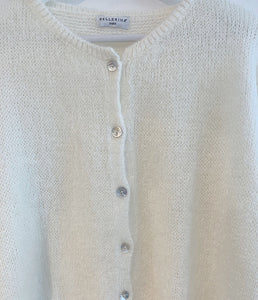 Alice Mohair Short Cardigan - Cream