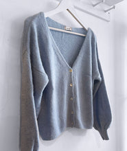 Load image into Gallery viewer, Anaïs Alpaca Wool Blend Cardigan - Powder Blue