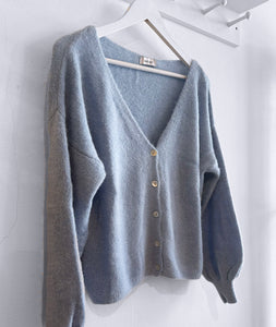 Anaïs Alpaca Wool Blend Cardigan - Powder Blue