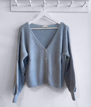 Load image into Gallery viewer, Anaïs Alpaca Wool Blend Cardigan - Powder Blue