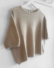 Load image into Gallery viewer, Anaïs Alpaca Wool Blend Short Sleeve Jumper - Taupe