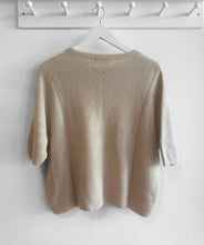 Load image into Gallery viewer, Anaïs Alpaca Wool Blend Short Sleeve Jumper - Taupe