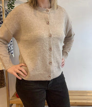 Load image into Gallery viewer, Andrea Wool Blend Short Cardigan - Beige