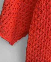 Load image into Gallery viewer, Angela Crochet Knit Cotton Jumper - Neon Coral