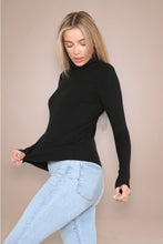 Load image into Gallery viewer, Agnes Plain Polo Neck Jumper - Black
