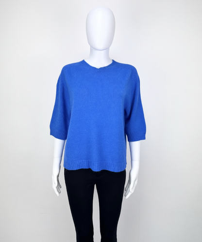 Betty Three Quarter Sleeve Jumper - Cobalt Blue