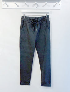 Carmen Magic Plain Trousers - Charcoal