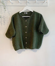 Load image into Gallery viewer, Carys Mohair Short Sleeve Cardigan - Khaki