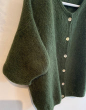 Load image into Gallery viewer, Carys Mohair Short Sleeve Cardigan - Khaki