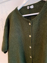 Load image into Gallery viewer, Carys Mohair Short Sleeve Cardigan - Khaki