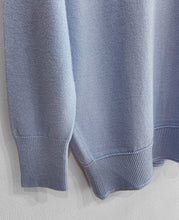 Load image into Gallery viewer, Charlene V Neck Jumper - Kristal Blue