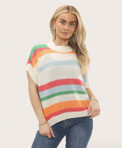 Charli Mohair Short Sleeve Stripe Jumper