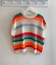 Load image into Gallery viewer, Charli Mohair Short Sleeve Stripe Jumper