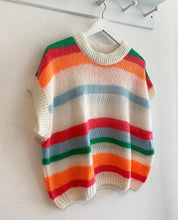 Load image into Gallery viewer, Charli Mohair Short Sleeve Stripe Jumper