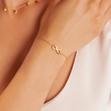 Load image into Gallery viewer, Keira Multi Infinity Charm Chain Bracelet - Gold
