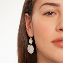 Load image into Gallery viewer, Eternal Geometric Drop Earrings - Silver Rhodium