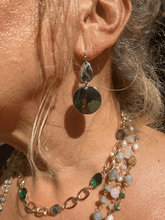Load image into Gallery viewer, Eternal Geometric Drop Earrings - Silver Rhodium