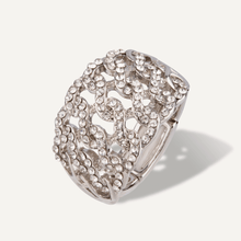 Load image into Gallery viewer, Elizabeth Crystal Ring - Silver Rhodium