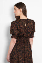 Load image into Gallery viewer, Hazel Animal Print Midi Dress - Brown Leopard