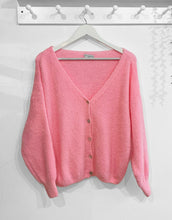Load image into Gallery viewer, Elin Alpaca Wool Blend Cardigan - Candy Pink