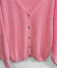 Load image into Gallery viewer, Elin Alpaca Wool Blend Cardigan - Candy Pink