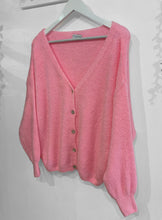 Load image into Gallery viewer, Elin Alpaca Wool Blend Cardigan - Candy Pink