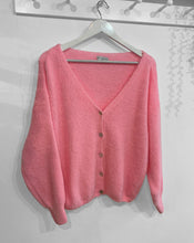 Load image into Gallery viewer, Elin Alpaca Wool Blend Cardigan - Candy Pink