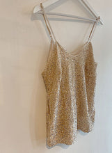Load image into Gallery viewer, Elise Sequin Camisole - Champagne