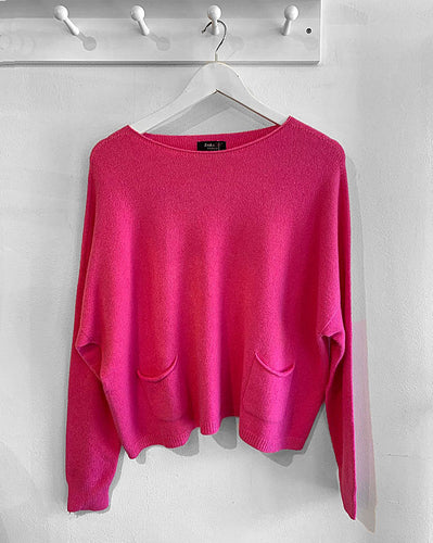 Elsa Two Pocket Jumper - Giorga Pink