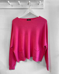 Elsa Two Pocket Jumper - Giorga Pink