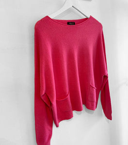 Elsa Two Pocket Jumper - Giorga Pink
