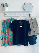 Load image into Gallery viewer, Orphelia Paisley Print Short Kimono Jacket - Mint &amp; Orange