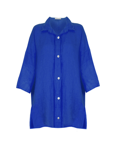 Amazing Woman Finty X Oversized Shirt - Royal Blue