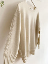 Load image into Gallery viewer, Freda Cable Knit Jumper - Cream