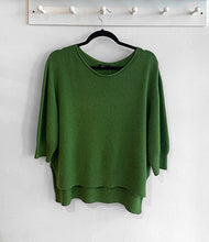 Load image into Gallery viewer, Gaby Dipped Hem Jumper - Douglas Green
