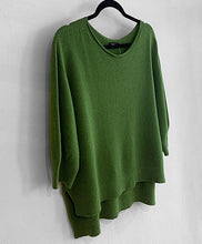 Load image into Gallery viewer, Gaby Dipped Hem Jumper - Douglas Green