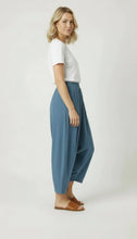 Load image into Gallery viewer, Eliza Harem Cotton Trousers - Light Blue Denim