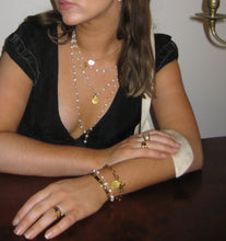 Load image into Gallery viewer, Iris &amp; I Mala Chain &amp; Charm Bracelet - Gold Plated