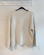 Load image into Gallery viewer, Ingrid Aran Knit Detail Jumper - Cream