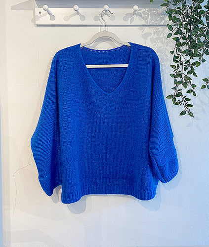 Jessie Mohair Jumper - Cobalt