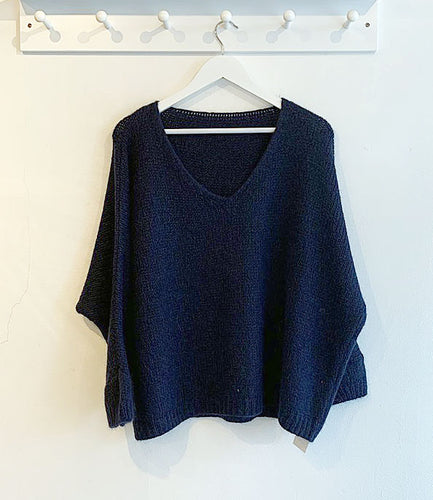 Jessie Mohair Jumper - Navy